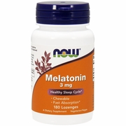 NOW Foods 安眠褪黑激素咀嚼片 3毫克 180片 Melatonin