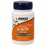 NOW Foods, 5-HTP 100 mg Fast-Acting Lozenges, 90 Chewable Tablets