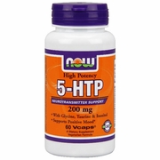NOW Foods, 5-HTP 200mg Vegetarian, 60 Vcaps