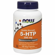 NOW Foods, 5-HTP Double Strength, 200 mg, 120 Veg Capsules