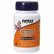 NOW Foods, 7-Keto 100 mg, 60 Vegetarian Capsules
