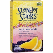 NOW Foods, Acai Lemonade Slender Sticks, Sugar Free Drink Mix, 12 Sticks