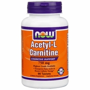 NOW Foods, Acetyl-L-Carnitine 750 mg, 90 Tablets