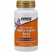 NOW Foods, Alpha Lipoic Acid 600mg, ALA, 60 Vcaps
