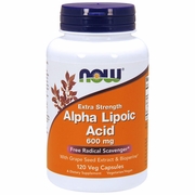 NOW Foods, Alpha Lipoic Acid ALA 600 mg, 120 Vcaps