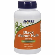 NOW Foods, Black Walnut Hulls 500 mg, 100 Capsules