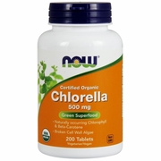NOW Foods, Chlorella 500 mg, Organic, 200 Tablets
