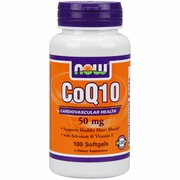 NOW Foods, CoQ10 50 mg, With Selenium & Vitamin E, 100 Softgels