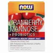 NOW Foods, Cranberry Mannose plus Probiotics, 24 Packets/Box