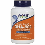 NOW Foods, DHA 500 mg, 90 Softgels