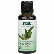 NOW Foods, Eucalyptus Oil, Organic Essential Oil, 1 oz