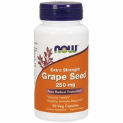 NOW Foods, Grape Seed Extract 250 mg, Extra Strength, 90 Veg Capsules