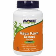 NOW Foods, Kava Kava 250 mg, Value Size, 120 Vegetarian Capsules