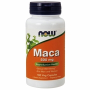 NOW Foods, Maca 500 mg, For Men and Women, 100 Vegetarian Capsules