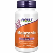NOW Foods, Melatonin 1 mg, Healthy Sleep Cycle, 100 Tablets