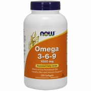 NOW Foods, Omega 3-6-9 1000mg, 250 Gels