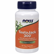 NOW Foods, TestoJack 300, Tongkat Ali 300 mg, 60 Vegetarian Capsules