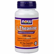 NOW Foods, Theanine (L-Theanine) 100mg, 90 Vcaps