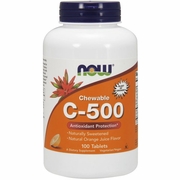 NOW Foods, Vitamin C-500 Chewable Orange, 100 Lozenges