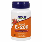 NOW Foods, Vitamin E-200 IU DA, 100 Softgels