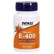 NOW Foods, Vitamin E-400 Mixed Tocopherols 100% Natural, 50 Softgels