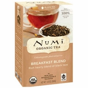 Numi Tea, Breakfast Blend Black Tea, 18 Tea Bags