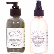 NuReveal Organics, Detox Face Cleanser & Glow Face Toner, 4 oz + 4 oz