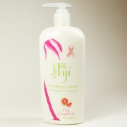 Organic Fiji, Nourishing Lotion with Organic Coconut Oil, Pink Grapefruit, 12 oz