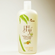 Organic Fiji, Organic Virgin Coconut Oil, Lemongrass Tangerine, 12 oz