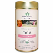 Organic India, Tulsi Sweet Rose Tea, Loose Leaf in Canister, 3.5 oz