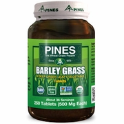 Pines International, Barley Grass, 250 Tablets