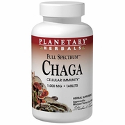 Planetary Herbals, Chaga 1000 mg Full Spectrum, 30 Tablets