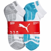 Puma, Women's Low Cut Socks - Blue, 6 Pack