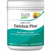 Pure Essence Labs, Ionic-Fizz Calcium Plus Powder - Raspberry Lemonade, 420 g