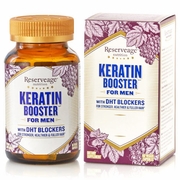 ReserveAge Organics, Keratin Booster for Men, Hair Booster with DHT Blockers, 60 Veggie Capsules