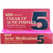 Rugby Laboratories, Acne Medication Benzoyl Peroxide Gel USP, 5%, 42.5 g