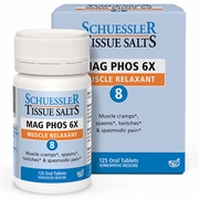 Schuessler Tissue Salts, Mag Phos 6X Muscle Relaxant, 125 Tablets