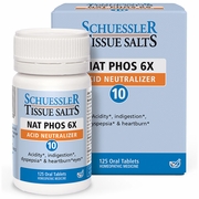 Schuessler Tissue Salts, Nat Phos 6X Acid Neutralizer, 125 Tablets