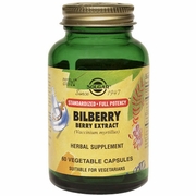 Solgar, Bilberry Berry Extract - Standardized, 60 Vegetable Capsules
