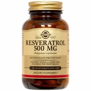 Solgar, Resveratrol 500 mg, 30 Vegetable Capsules