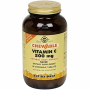 Solgar, Vitamin C 500 mg Chewable - Juicy Orange, 90 Tablets