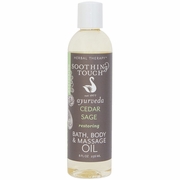 Soothing Touch, Bath, Body & Massage Oil, Cedar Sage, 8 oz