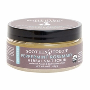 Soothing Touch, Herbal Salt Scrub - Peppermint Rosemary, 10 oz