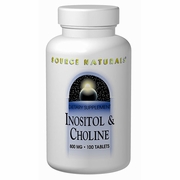 Source Naturals, Inositol/Choline 400mg/400mg, 50 Tablets