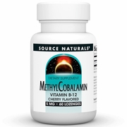 Source Naturals, MethylCobalamin 5 mg Cherry Flavored Vitamin B-12, 60 Lozenges