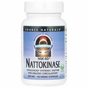 Source Naturals, NSK-SD Nattokinase 200 mg, Value Size, 60 Vegan Capsules