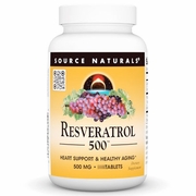 Source Naturals, Resveratrol 500 500 mg, Value Size, 120 Tablets