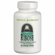 Source Naturals, Ribose 1000mg (D-Ribose), 60 Chewable Wafers