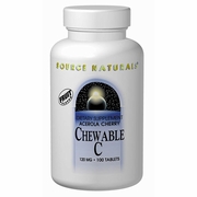 Source Naturals, Vitamin C Acerola w/Bioflavonoids 120mg, 100 Chewable Tablets