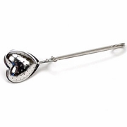 StarWest Botanicals, Heart Shaped Spoon Tea Infuser w/Handle, Stainless Steel, 1 pc